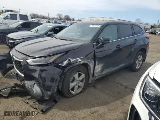 2021 Toyota Highlander L with VIN 5TDCZRBHXMS135869, listed as a Copart auction lot 50631215 with 65,397 mi miles and Salvage Title. Bid and sale history available at carsss.com. Image 1.