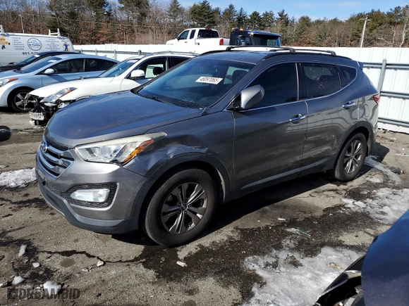 2016 Hyundai Santa Fe Sport with VIN 5XYZUDLBXGG315201, listed as a Copart auction lot 46097065 with 114,747 mi miles and Salvage Title. Bid and sale history available at carsss.com. Image 1.