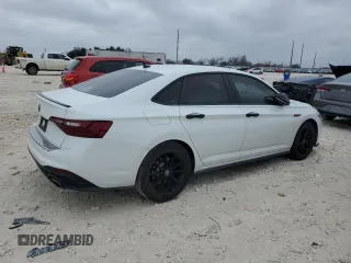 2024 Volkswagen Jetta 40th Anniversary Edition with VIN 3VW8T7BUXRM036014, listed as a Copart auction lot 44445725 with 4,625 mi miles and Salvage title. Bid and sale history available at DreamBid. Image 3.