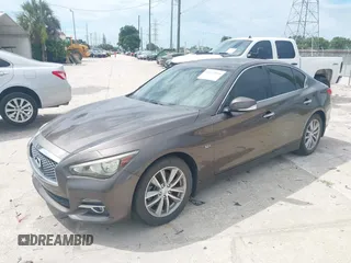 2017 Infiniti Q50 Premium with VIN JN1EV7AP6HM742504, listed as a IAAI auction lot 42625916 with 56,913 mi miles and . Bid and sale history available at DreamBid. Image 2.