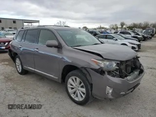 2012 Toyota Highlander Hybrid Limited with VIN JTEDC3EH1C2010467, listed as a Copart auction lot 80748634 with 222,730 mi miles and Salvage Title. Bid and sale history available at carsss.com. Image 4.