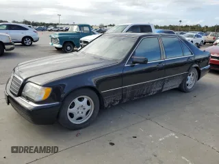 1998 Mercedes-Benz S-Class with VIN WDBGA51G6WA384615, listed as a Copart auction lot 77258814 with 0 mi miles and Salvage Title. Bid and sale history available at carsss.com. Image 1.