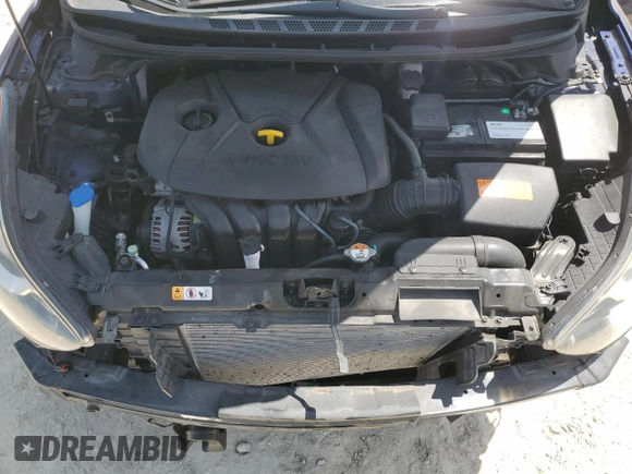 2013 Hyundai Elantra GLS with VIN 5NPDH4AE9DH281672, listed as a Copart auction lot 61760935 with 74,730 mi miles and Salvage title. Bid and sale history available at DreamBid. Image 11.