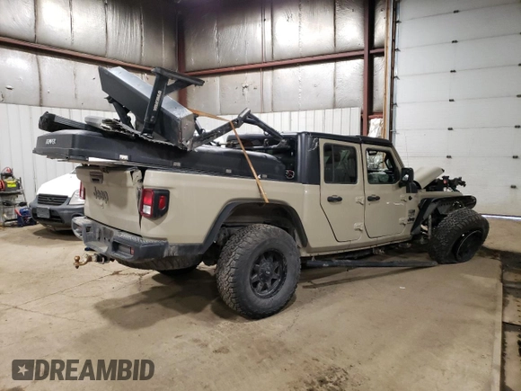 2020 Jeep Gladiator Sport S с VIN 1C6HJTAG5LL173357, выставлен на аукционе Copart как лот 55679915 с пробегом Не указан миль и Списание • Salvage title. История ставок и продаж доступна на DreamBid. Изображение 3.