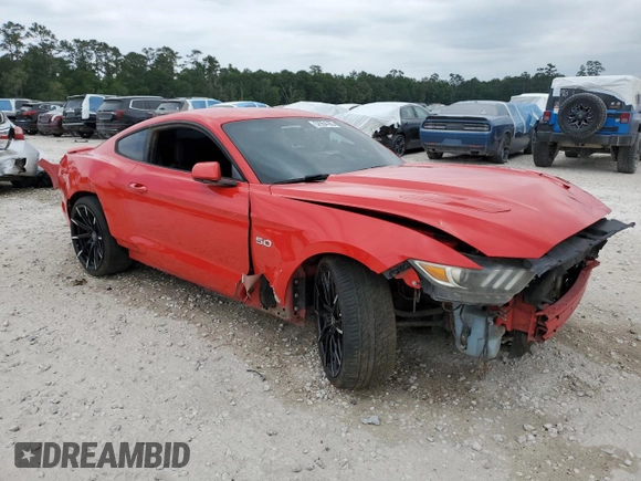 2016 Ford Mustang GT with VIN 1FA6P8CF6G5273046, listed as a Copart auction lot 52904165 with 121,095 mi miles and Salvage Title. Bid and sale history available at DreamBid. Image 4.