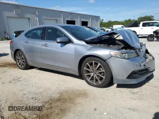 2016 Acura TLX Advance with VIN 19UUB2F77GA007996, listed as a Copart auction lot 62383035 with 129,642 mi miles and Salvage title. Bid and sale history available at DreamBid. Image 4.