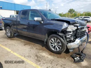 2023 Chevrolet Silverado 1500 LT with VIN 1GCRDDED8PZ307131, listed as a Copart auction lot 73734334 with 11,384 mi miles and Salvage Title. Bid and sale history available at carsss.com. Image 4.