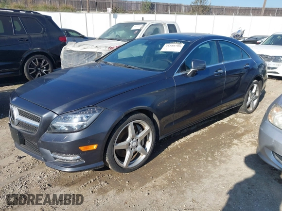 2014 Mercedes-Benz CLS-Class CLS 550 with VIN WDDLJ7DB9EA122846, listed as a IAAI auction lot 41588708 with 52,706 mi miles. Bid and sale history available at carsss.com. Image 2.