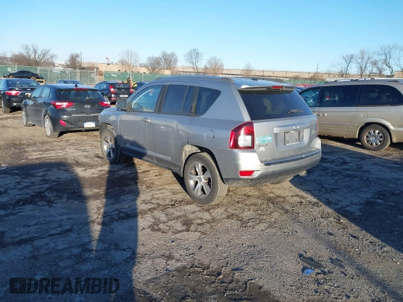 2017 Jeep Compass High Altitude with VIN 1C4NJDEB3HD100084, listed as a IAAI auction lot 41590905 with 57,225 mi miles and . Bid and sale history available at DreamBid. Image 3.