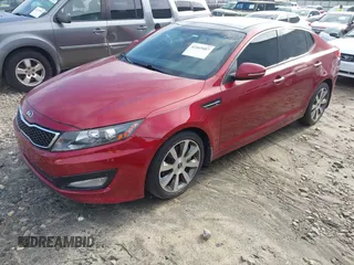 2013 Kia Optima SX with VIN 5XXGR4A63DG109605, listed as a IAAI auction lot 42469407 with 180,162 mi miles and . Bid and sale history available at DreamBid. Image 2.