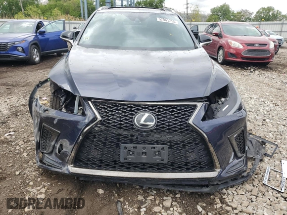 2021 Lexus RX 350 F Sport with VIN 2T2SZMDA1MC296579, listed as a Copart auction lot 57961715 with 40,336 mi miles and Salvage title. Bid and sale history available at DreamBid. Image 5.