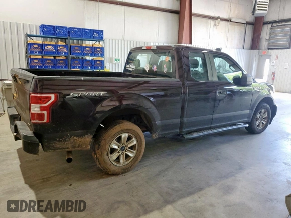 2019 Ford F-150 XL with VIN 1FTEX1CPXKKC48022, listed as a Copart auction lot 58789615 with 155,568 mi miles and Salvage title. Bid and sale history available at DreamBid. Image 3.