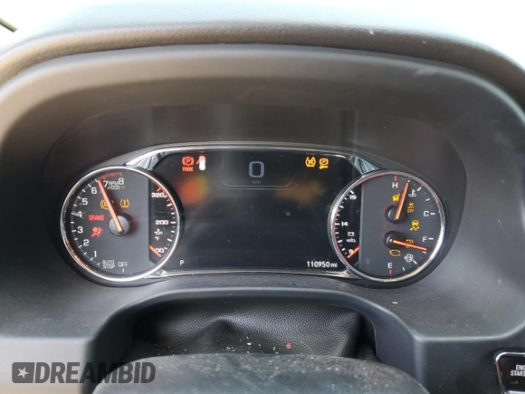 2022 GMC Acadia AT4 with VIN 1GKKNLLS3NZ103459, listed as a Copart auction lot 51875455 with 110,950 mi miles and Salvage title. Bid and sale history available at DreamBid. Image 9.