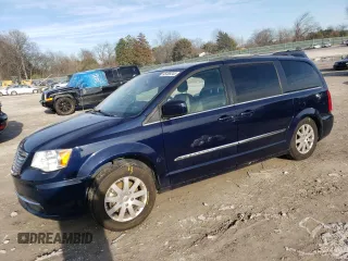 2016 Chrysler Town & Country Touring with VIN 2C4RC1BG7GR207032, listed as a Copart auction lot 45385345 with 92,189 mi miles and Salvage Title. Bid and sale history available at carsss.com. Image 1.