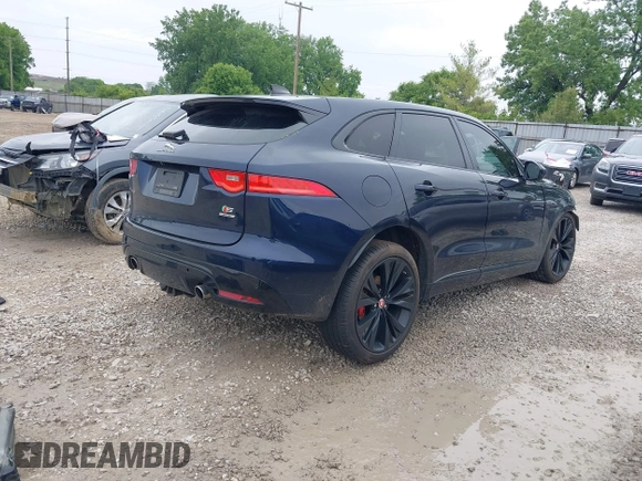 2020 Jaguar F-Pace S with VIN SADCM2FV1LA635148, listed as a IAAI auction lot 42367382 with 51,514 mi miles and . Bid and sale history available at DreamBid. Image 4.