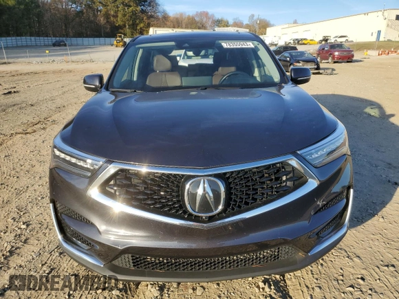2021 Acura RDX w/Advance Package with VIN 5J8TC2H70ML034463, listed as a Copart auction lot 78355943 with 24,744 mi miles. Bid and sale history available at carsss.com. Image 5.