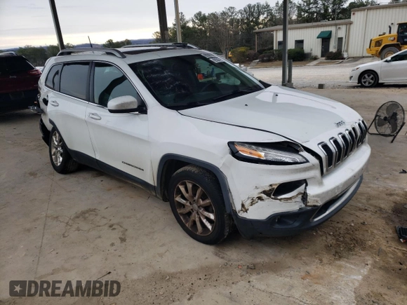 2016 Jeep Cherokee Limited with VIN 1C4PJLDS3GW126482, listed as a Copart auction lot 89387995 with 191,794 mi miles and Salvage Title. Bid and sale history available at carsss.com. Image 4.