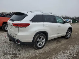 2017 Toyota Highlander Limited with VIN 5TDDZRFH7HS388832, listed as a Copart auction lot 44431435 with 136,284 mi miles and Salvage title. Bid and sale history available at DreamBid. Image 3.