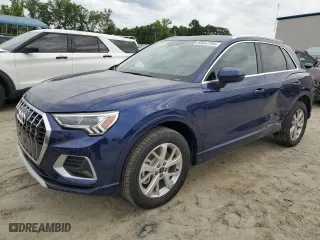 2024 Audi Q3 Premium Plus with VIN WA1BUCF38R1082965, listed as a Copart auction lot 55347704 with 1,505 mi miles and Salvage Title. Bid and sale history available at carsss.com. Image 1.