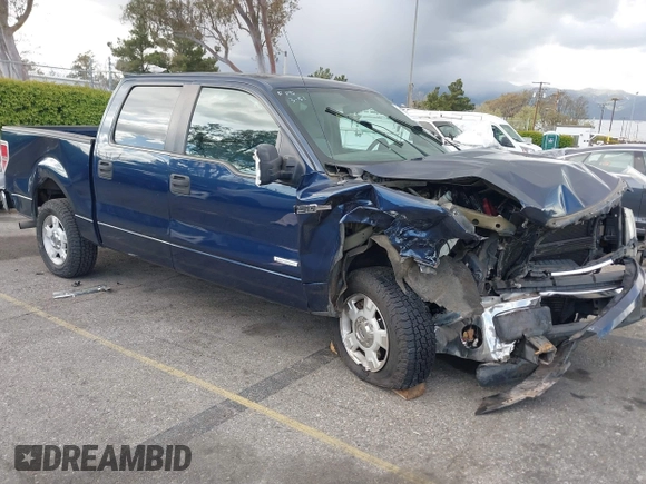 2013 Ford F-150 XL with VIN 1FTFW1CTXDFA92435, listed as a IAAI auction lot 41944748 with 147,016 mi miles. Bid and sale history available at carsss.com. Image 1.