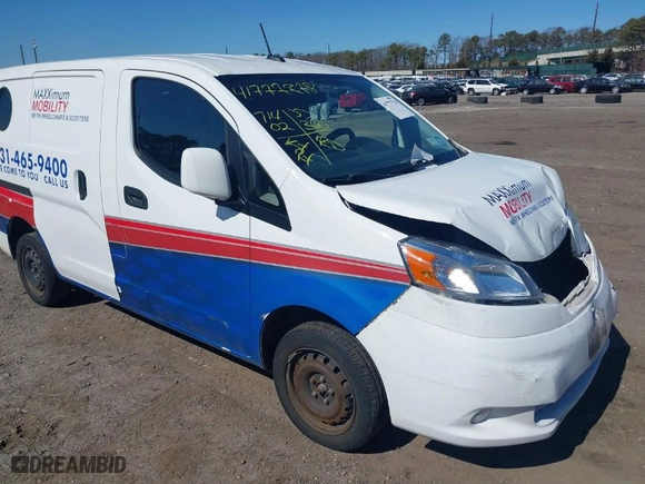 2020 Nissan NV200 Compact Cargo S with VIN 3N6CM0KN4LK692543, listed as a IAAI auction lot 41777778 with 71,402 mi miles. Bid and sale history available at carsss.com. Image 6.