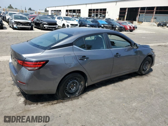 2025 Nissan Sentra S with VIN 3N1AB8BV3SY229662, listed as a Copart auction lot 59805785 with 14,028 mi miles and Clean title. Bid and sale history available at DreamBid. Image 3.