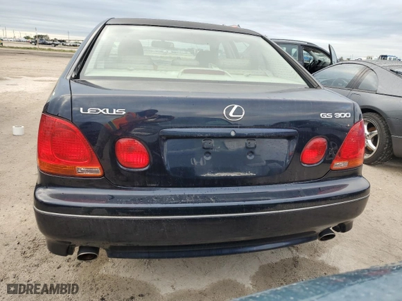 2001 Lexus GS 300 with VIN JT8BD69S610138291, listed as a Copart auction lot 75317854 with 0 mi miles and Salvage Title. Bid and sale history available at carsss.com. Image 6.