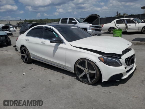 2018 Mercedes-Benz C 300 with VIN WDDWF4JB5JR344961, listed as a Copart auction lot 55126045 with 112,675 mi miles and Clean Title. Bid and sale history available at DreamBid. Image 4.