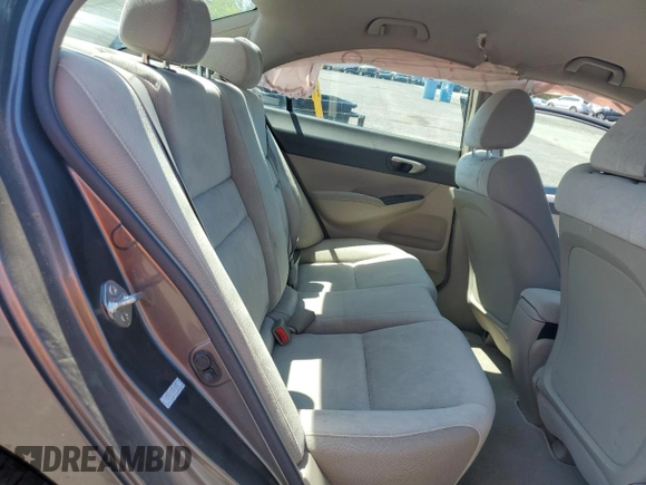 2009 Honda Civic LX z VIN 19XFA16559E020457, wystawiony jako Copart lot #58721185 z przebiegiem Nie podano mil oraz Szkoda całkowita • Salvage title. Historia ofert i sprzedaży dostępna na DreamBid. Obrazek 10.