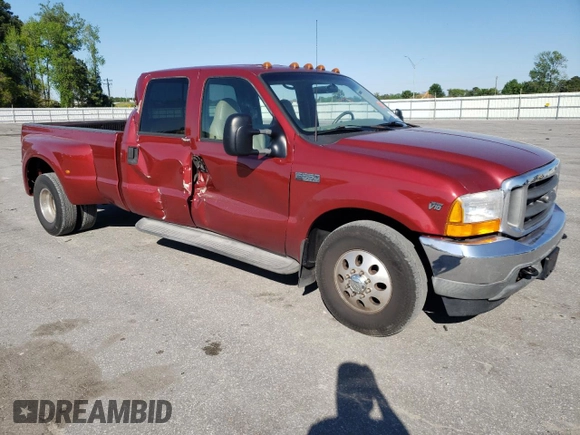 2001 Ford F-350 with VIN 1FTWW32S31EB87313, listed as a Copart auction lot 52333845 with 117,293 mi miles and Salvage title. Bid and sale history available at DreamBid. Image 4.