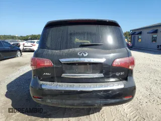 2016 Infiniti QX80 with VIN JN8AZ2NF1G9612303, listed as a Copart auction lot 75698364 with 110,847 mi miles and Salvage Title. Bid and sale history available at carsss.com. Image 6.