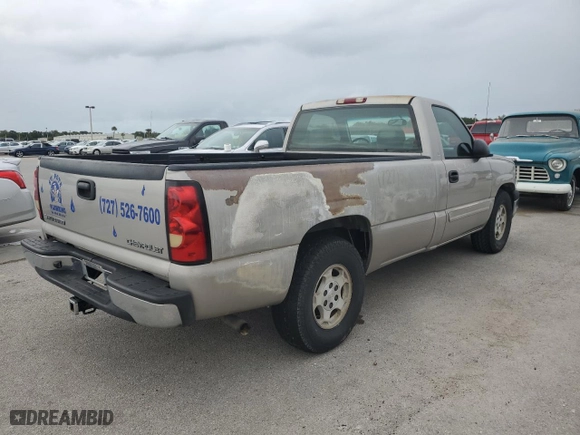 2004 Chevrolet Silverado 1500 LS with VIN 1GCEC14V04Z255175, listed as a Copart auction lot 77254964 with 0 mi miles and Salvage Title. Bid and sale history available at carsss.com. Image 3.