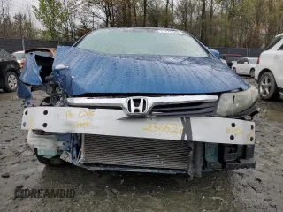 2013 Honda Civic LX with VIN 2HGFB2F55DH518806, listed as a Copart auction lot 51076125 with 109,702 mi miles and Salvage Title. Bid and sale history available at DreamBid. Image 5.
