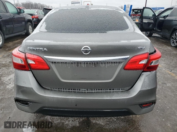 2017 Nissan Sentra SV with VIN 3N1AB7AP2HL662750, listed as a Copart auction lot 44260195 with Not Provided miles and Clean Title. Bid and sale history available at carsss.com. Image 6.