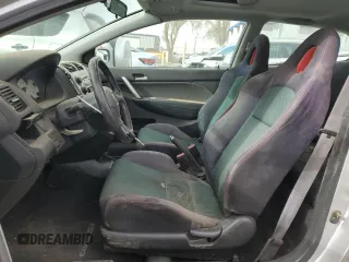 2005 Honda Civic Si with VIN SHHEP33595U503723, listed as a Copart auction lot 48775135 with 128,523 mi miles and Salvage Title. Bid and sale history available at DreamBid. Image 7.