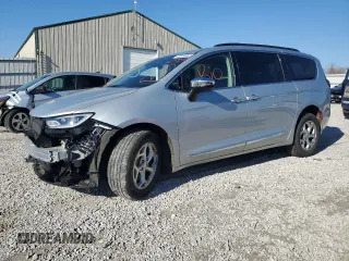 2023 Chrysler Pacifica Limited with VIN 2C4RC3GG4PR585488, listed as a Copart auction lot 45814965 with 21,526 mi miles and Salvage title. Bid and sale history available at DreamBid. Image 1.
