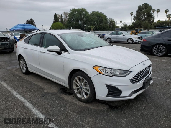 2020 Ford Fusion SE with VIN 3FA6P0LU8LR266753, listed as a Copart auction lot 52341535 with 70,551 mi miles and Salvage title. Bid and sale history available at DreamBid. Image 4.