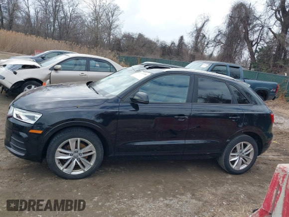 2017 Audi Q3 Premium with VIN WA1ECCFS5HR016753, listed as a IAAI auction lot 41630346 with 77,476 mi miles. Bid and sale history available at carsss.com. Image 14.