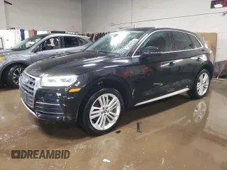 2018 Audi Q5 Premium Plus with VIN WA1BNAFYXJ2149691, listed as a Copart auction lot 48364685 with 82,415 mi miles and Salvage Title. Bid and sale history available at carsss.com. Image 1.