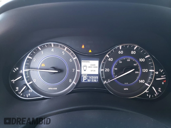 2011 Infiniti QX56 7-passenger with VIN JN8AZ2NE0B9005454, listed as a Copart auction lot 73222904 with 143,449 mi miles and Salvage Title. Bid and sale history available at carsss.com. Image 9.