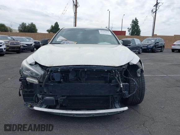 2019 Infiniti Q50 RED SPORT 400 with VIN JN1FV7APXKM761052, listed as a IAAI auction lot 41290479 with 81,930 mi miles. Bid and sale history available at carsss.com. Image 13.