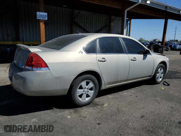 2008 Chevrolet Impala LT with VIN 2G1WT58K081223121, listed as a Copart auction lot 52123505 with 302,699 mi miles and Salvage Title. Bid and sale history available at DreamBid. Image 3.
