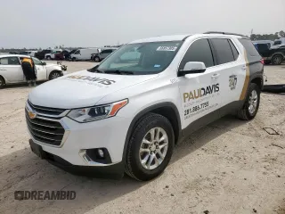 2021 Chevrolet Traverse LT Cloth z VIN 1GNERGKW9MJ166577, wystawiony jako Copart lot #56857305 z przebiegiem 109 294 mil mil oraz Szkoda całkowita • Salvage title. Historia ofert i sprzedaży dostępna na DreamBid. Obrazek 1.