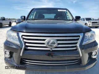 2015 Lexus LX 570 with VIN JTJHY7AX7F4165803, listed as a Copart auction lot 42799625 with 157,666 mi miles and Salvage Title. Bid and sale history available at DreamBid. Image 5.