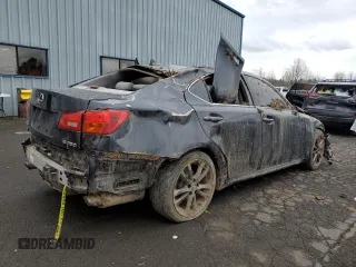 2008 Lexus IS 250 with VIN JTHBK262382074079, listed as a Copart auction lot 47174075 with Not Provided miles and Salvage Title. Bid and sale history available at DreamBid. Image 3.