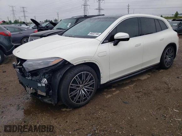 2023 Mercedes-Benz EQS with VIN 4JGDM4EBXPA004984, listed as a Copart auction lot 66032104 with 0 mi miles and Salvage Title. Bid and sale history available at carsss.com. Image 1.