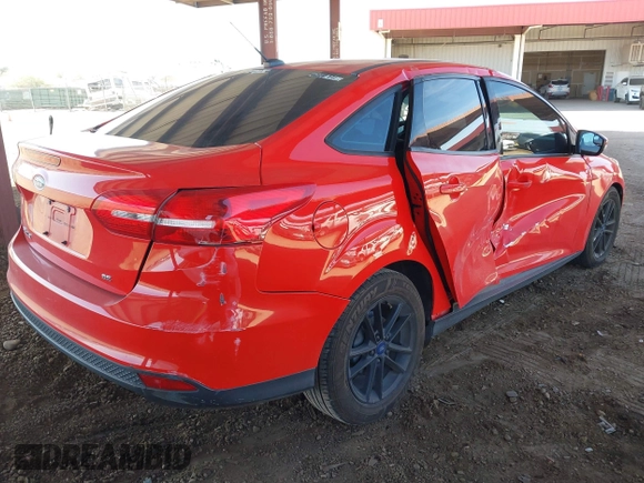 2017 Ford Focus SE with VIN 1FADP3F25HL285849, listed as a IAAI auction lot 41709240 with 90,652 mi miles. Bid and sale history available at carsss.com. Image 4.