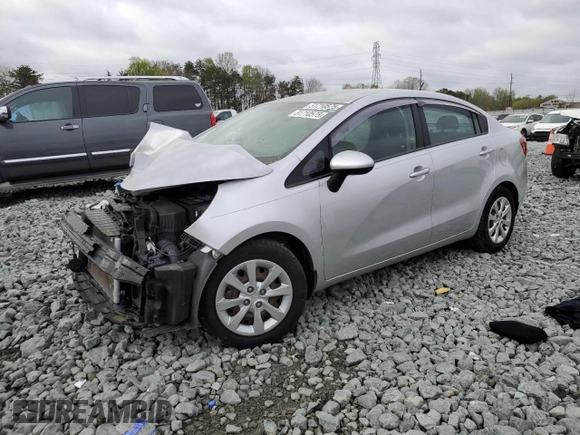2015 Kia Rio EX with VIN KNADN4A30F6500441, listed as a Copart auction lot 51710575 with 65,343 mi miles and Salvage Title. Bid and sale history available at carsss.com. Image 1.