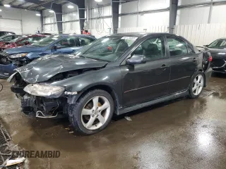 2005 Mazda 6 Sport S with VIN 1YVHP80D955M66983, listed as a Copart auction lot 46175065 with 182,039 mi miles and Salvage Title. Bid and sale history available at DreamBid. Image 1.