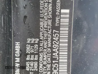2018 BMW M4 with VIN WBS4Y9C51JAA92457, listed as a Copart auction lot 87014004 with 83,423 mi miles and Salvage Title. Bid and sale history available at carsss.com. Image 14.